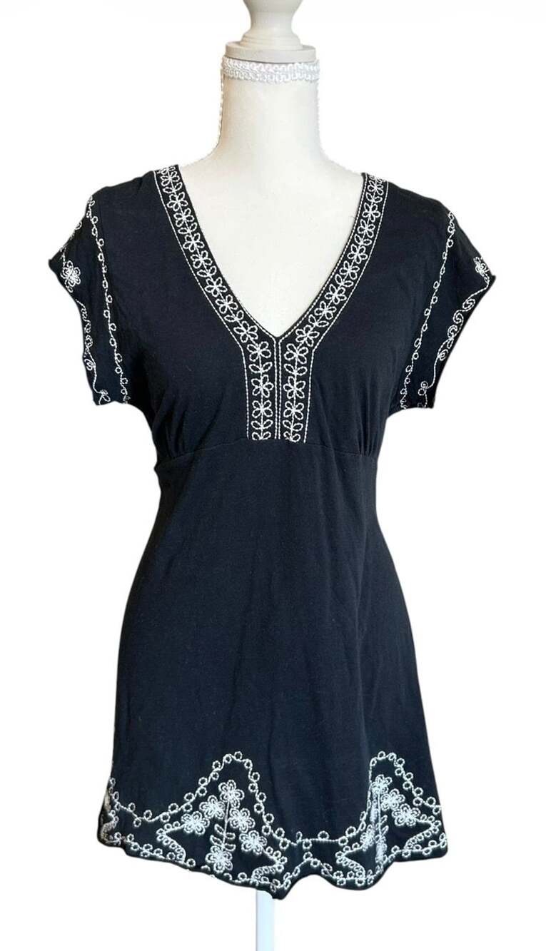 BCBGMaxAzria Y2K Babydoll Top Size XL
